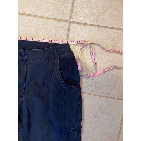 L.L. Bean Women's Cargo Pants Size 14 Blue Lined Casual Durable - Picture 2 of 11